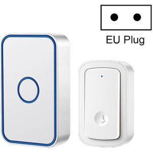 Cacazi A19 1 voor 1 draadloze muziekdeurbel zonder batterij  plug: EU -plug