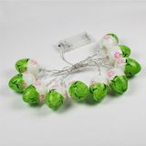 10 bollen LED cute Pasen eieren decoratieve lamp vakantie decoratieve gloeilampen (groen licht)