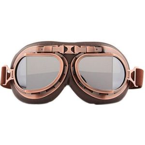 Beschermende bril stofdicht anti-wind / zand rijden motorfiets bril industrile bril (Silver Plating Lens)