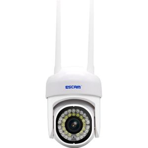 ESCAM PVR007 3MP Smart HD WiFi Camera Ondersteuning Full Color Nachtzicht / Bewegingsdetectie / Geluidsalarm / TF-kaart (EU-stekker)