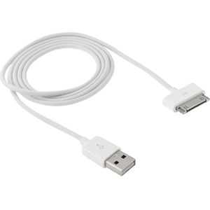 1m USB Sync Kabel voor Samsung Galaxy Tab 7.0 Plus / Galaxy Tab 7.7 / Galaxy Tab 7 / P1000 / Galaxy Tab 10.1 / P7100 / Galaxy Tab 8.9 / P7300 / Galaxy Tab 10.1 / Galaxy Note 10.1 / Galaxy Note 8.0wit