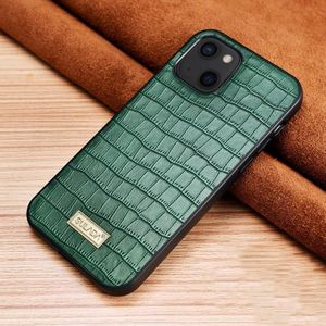 Sulada Crocodile Texture TPU beschermhoes voor iPhone 13 Mini