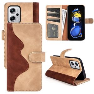 Voor Xiaomi Redmi Note 11t Pro / Note 11t Pro+ Stitching Horizontal Flip Leather Phone Case