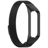 Voor Samsung Galaxy Fit 2 SM-R220 Milanese vervangende riem horlogeband (zwart)