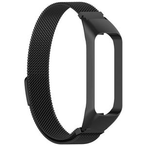 Voor Samsung Galaxy Fit 2 SM-R220 Milanese vervangende riem horlogeband (zwart)