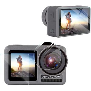 Lens + voor-en achterzijde LCD display HD beschermende film voor DJI osmo actie