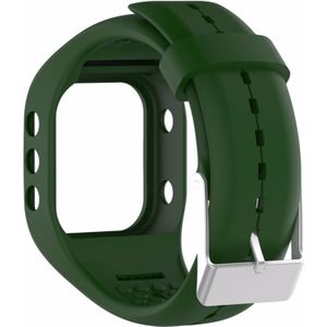 Slimme horloge Silicome polsband horlogeband voor POLAR A300 (Army Green)