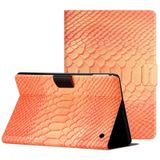 Voor Amazon Kindle Fire HD 8 2020 Solid Color Crocodile Texture Leather Smart Tablet Case