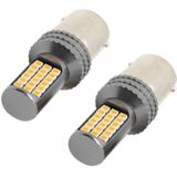 2 STUKS 1156 / BA15S DC12V / 5W auto richtingaanwijzers / achteruitrijlichten / remlichten met 36 LEDs SMD-2025 lampen (geel licht)