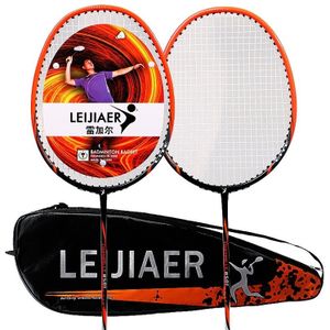 LEIJIAER 8501 Carbon Composite Badminton Racket + 3 Sweatbands Set voor volwassenen