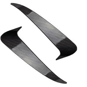 Auto achterbumper luchtuitlaat Windmes Blade Decoratie Sticker Strip voor MERCEDES-BENZ C Klasse W205 (koolstofvezel zwart)