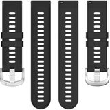 Voor Garmin Venu 2Plus 20mm Cross getextureerde siliconen horlogeband