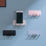 2 stks Punch-Free Wall-mounted Rack Mobile Phone Charging Holder (Pink)