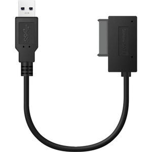 Professionele USB 3.0 7 + 6Pin Slimline SATA kabel Adapter-indicator