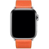 Voor Apple Watch 3/2/1 generatie 38mm universele lederen cross band (oranje)