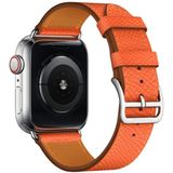 Voor Apple Watch 3/2/1 generatie 38mm universele lederen cross band (oranje)