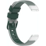 12 mm universele tweekleurige transparante siliconen horlogeband