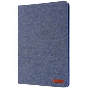 Voor iPad 10 2 doek stijl TPU platte beschermende shell (Deep Blue)