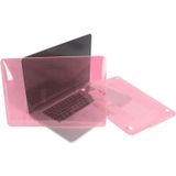 MacBook Pro Retina 15.4 inch Kristal structuur hard Kunststof Hoesje / Case (roze)