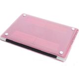 MacBook Pro Retina 15.4 inch Kristal structuur hard Kunststof Hoesje / Case (roze)