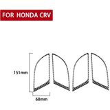 4 stks / set Carbon Fiber Auto Inner Handvat Frame Decoratieve Sticker voor Honda CRV 2007-2011  Links en Right Drive Universal