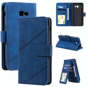 Voor Samsung Galaxy A5 2017 Huid Feel Business Horizontale Flip PU Lederen Case met Houder & Multi-Card Slots & Portemonnee & Lanyard & Fotolijst