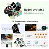 Originele Xiaomi Redmi Watch 3  1 75 inch AMOLED-scherm 5 ATM waterdicht  ondersteuning hartslagmeter / GPS / 121 sportmodi