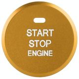 Auto Motor Start Sleutel Drukknop Inner Ring Trim Sticker Decoratie voor MAZDA AXELA CX-30 2020 (GOUD)
