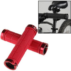 BaseCamp BC-607 1 Paar fiets MTB Fiets Lock-on Rubber Stuur Grips (Rood)