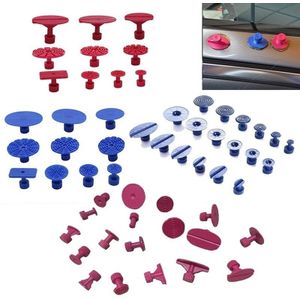 56 stuks Auto PDR Plastic Ding lijm Tabs verveloos Dent auto reparatie Tools Kits lijm Puller Sets tabbladen PDR verwijderingshulpmiddelen