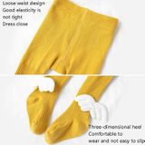 Lente en herfst kinderen panty breien panty grootte: XL 4-6 jaar oud (geel)