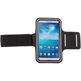 PU Sports Armband hoesje met Koptelefoon Hole voor Samsung Galaxy Mega 6.3 / i9200 (zwart)