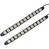 2 stuks 6W 12 LED SMD 5050 flexibele slang LED auto dagrijverlichting  DC 12V