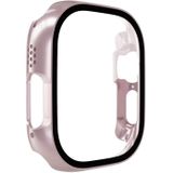 PC-horlogekast van gehard glas voor Apple Watch Ultra 49 mm (rosgoud)