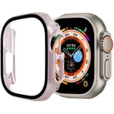 PC-horlogekast van gehard glas voor Apple Watch Ultra 49 mm (rosgoud)