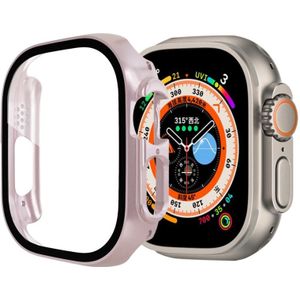 PC-horlogekast van gehard glas voor Apple Watch Ultra 49 mm (rosgoud)