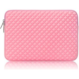 Diamond Texture Laptop Liner Bag  Size: 14-15.4 inch (Pink)