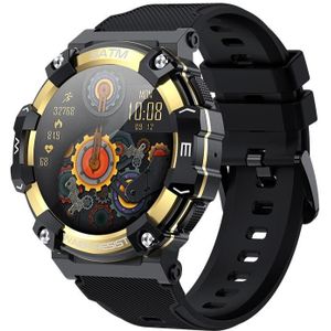 PG666 1 39 inch TFT-scherm Bluetooth Call Smart Watch  ondersteuning voor hartslag- / bloeddrukmeting (zwart goud)