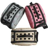 Portable katten handtas opvouwbare reistas puppy dragen mesh schouder Pet tassen (roze)
