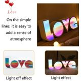 HS-1255 Bruiloft Valentine Day Confession Love LED Letter Lamp Liefde Thema Modellering Lamp (C)
