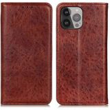 Magnetische Crazy Horse Textuur Horizontale Flip Leren Case met Houder & Kaart Slots & Portemonnee voor iPhone 13 Pro Max (Brown)