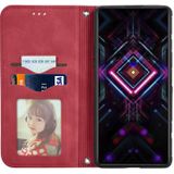 Voor Xiaomi Redmi K40 Gaming Retro Huid Feel Business Magnetische Horizontale Flip Lederen Case met Houder & Kaart Slots & Portemonnee & Fotolijst