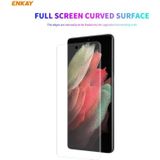 Voor Samsung Galaxy S21 Ultra 5G ENKAY Hat-Prince 3D Full Screen PET Gebogen Hot Bending HD Screen Protector Soft Film(Zwart)