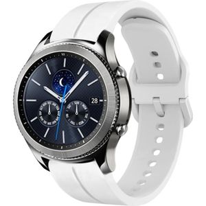 Voor Samsung Gear S3 Classic 22 mm lus siliconen horlogeband
