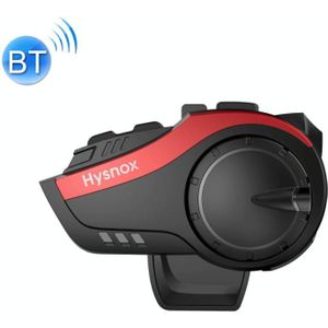 Hysnox HY-02 Bluetooth 5.0 Motorhelm Headset 2000M 6 Riders Intercom Headset (Rood)