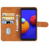 Leren telefooncase voor Samsung Galaxy A01 Core / M01 Core (Brown)