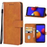 Leren telefooncase voor Samsung Galaxy A01 Core / M01 Core (Brown)