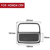 2 stks / set Carbon Fiber Auto Front Leeslamp Panel Decoratieve Sticker voor Honda CRV 2007-2011  Links en Right Drive Universal