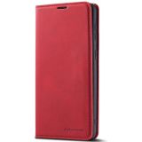 Voor Samsung Galaxy S21+ 5G Forwenw Dream Series Oil Edge Sterk magnetisme Horizontale Flip Lederen case met Holder & Card Slots & Wallet & Photo Frame(Red)