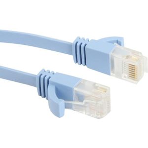 CAT6a Ultra-thin Flat Ethernet Network LAN Cable  Length: 50m (Baby Blue)